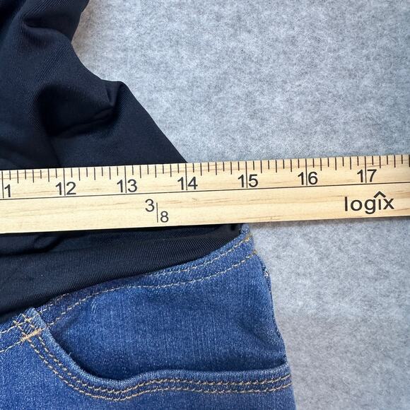 Isabel by Ingrid+Isabel Flare Maternity Jeans WMN 16 Blue Ankle Bootcut Med Wash - Picture 6 of 9